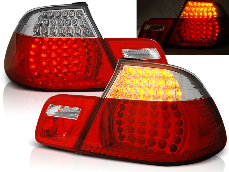 Baklykter LED BMW (E46) 1999-2003 CABRIO RED WHITE
