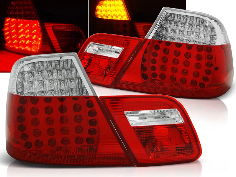 Baklykter LED BMW (E46) 1999-2003 COUPE RED WHITE