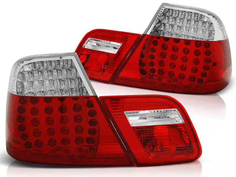 Baklykter LED BMW (E46) 1999-2003 COUPE RED WHITE – bilde 2