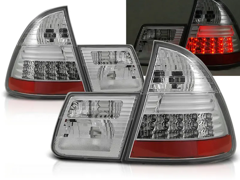 Baklykter LED BMW (E46) 1999-2005 CHROME