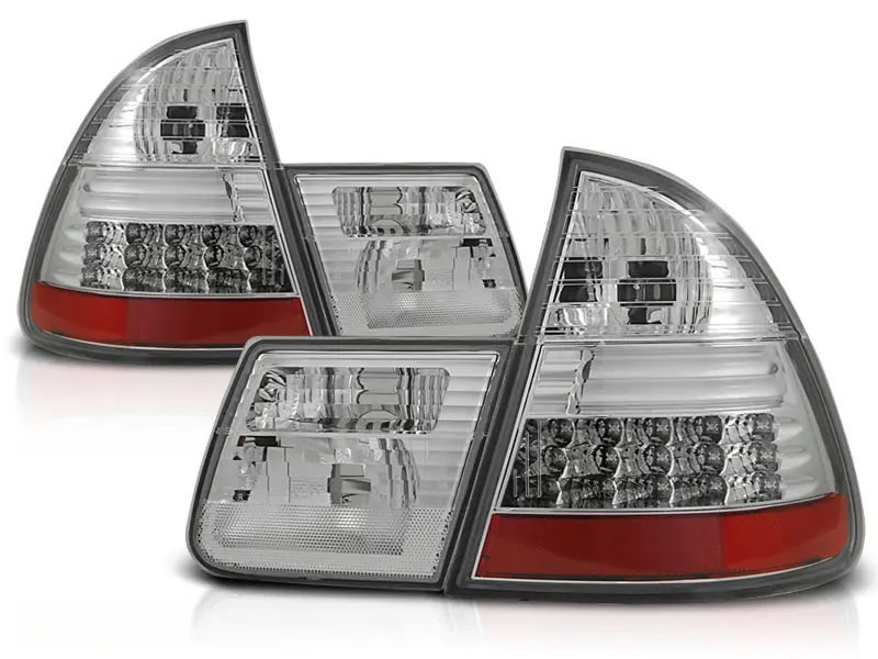 Baklykter LED BMW (E46) 1999-2005 CHROME – bilde 2