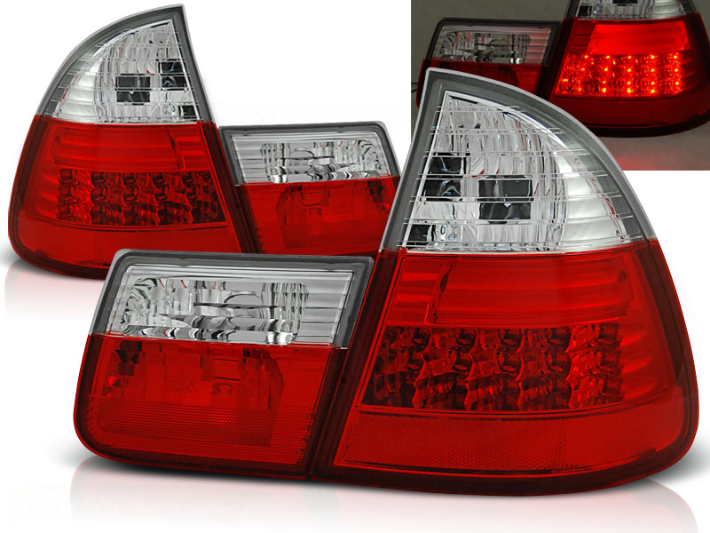 Baklykter LED BMW (E46) 1999-2005 RED WHITE