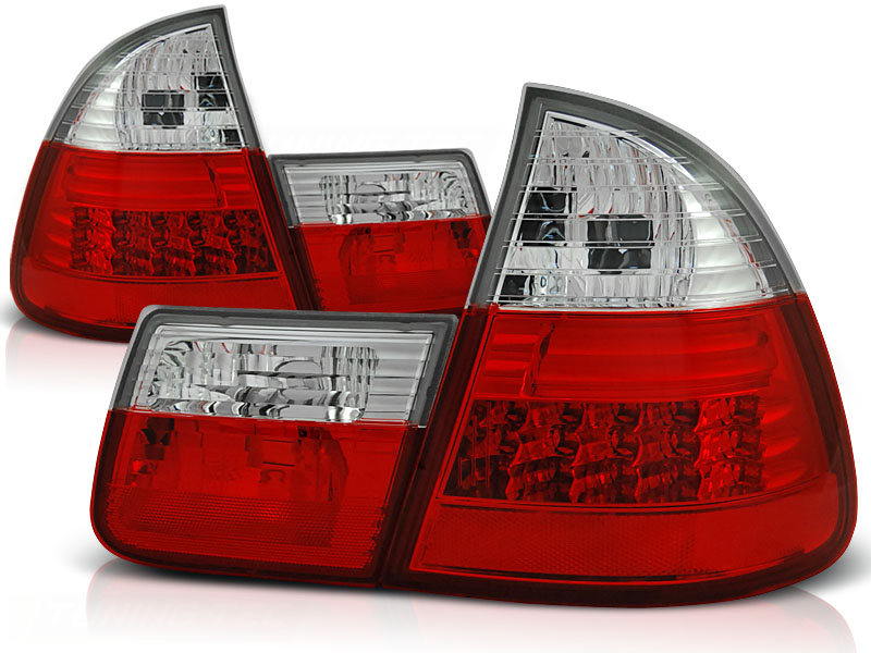 Baklykter LED BMW (E46) 1999-2005 RED WHITE – bilde 2