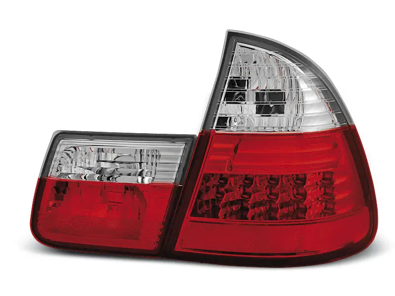 Baklykter LED BMW (E46) 1999-2005 RED WHITE – bilde 3