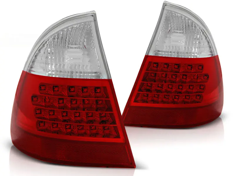 Baklykter LED BMW (E46) 1999-2005 RED WHITE – bilde 2