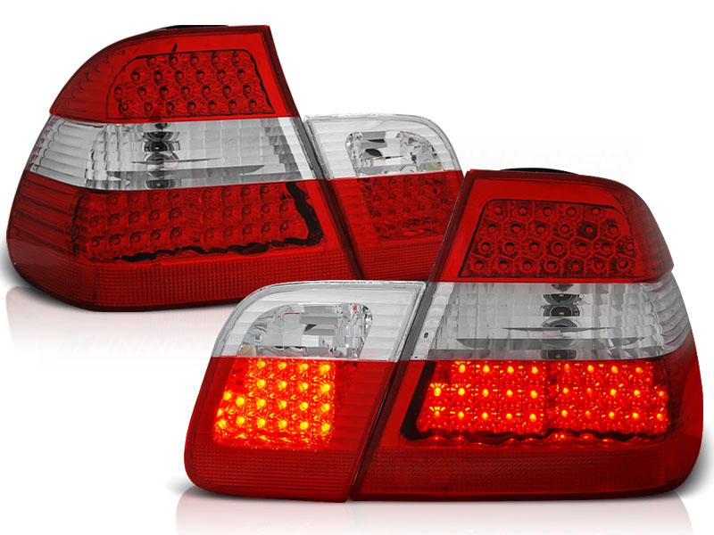 Baklykter LED BMW (E46) 2001-2005 SEDAN RED WHITE