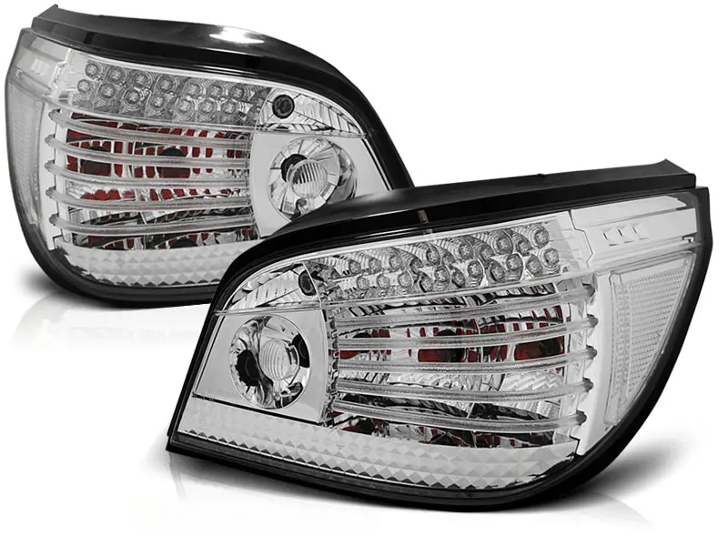 Baklykter LED BMW (E60) 2003-2007 CHROME – bilde 2