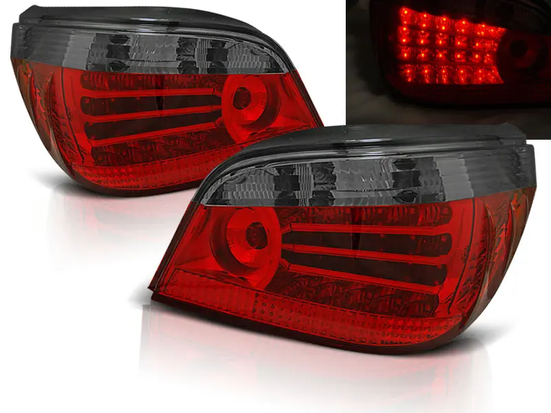 Baklykter LED BMW (E60) 2003-2007 RED SMOKE