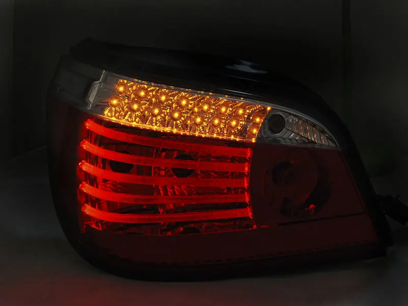 Baklykter LED BMW (E60) 2003-2007 RED SMOKE – bilde 3