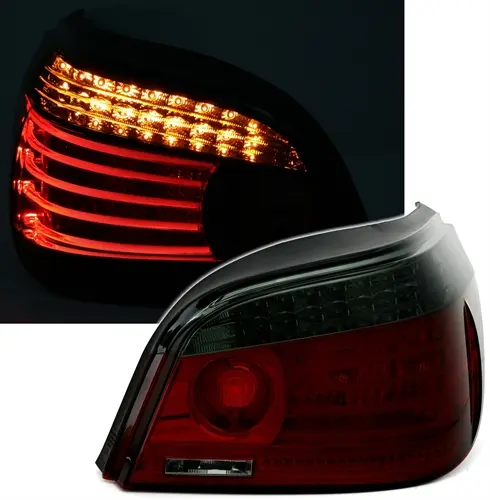 Baklykter LED BMW (E60) 2003-2007 RED SMOKE – bilde 3