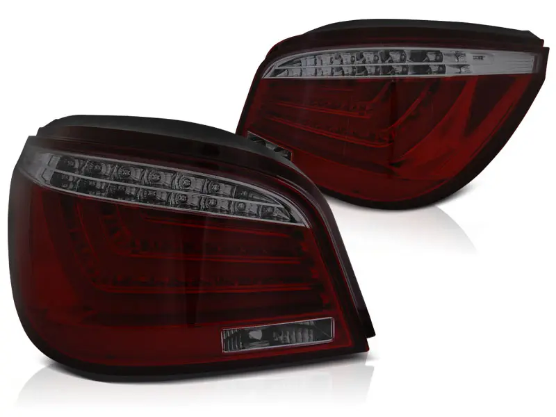 Baklykter LED BMW (E60) 2003-2007 RED SMOKE – bilde 2