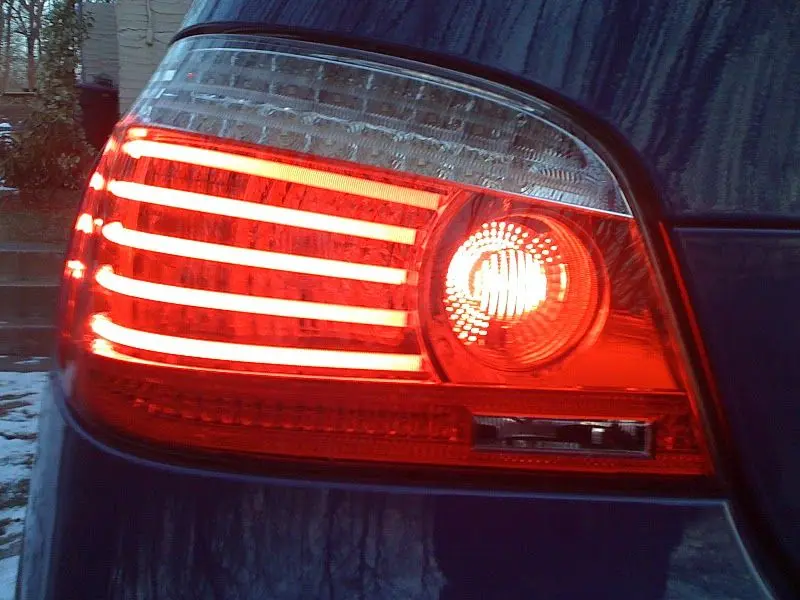 Baklykter LED BMW (E60) 2003-2007 RED WHITE – bilde 4