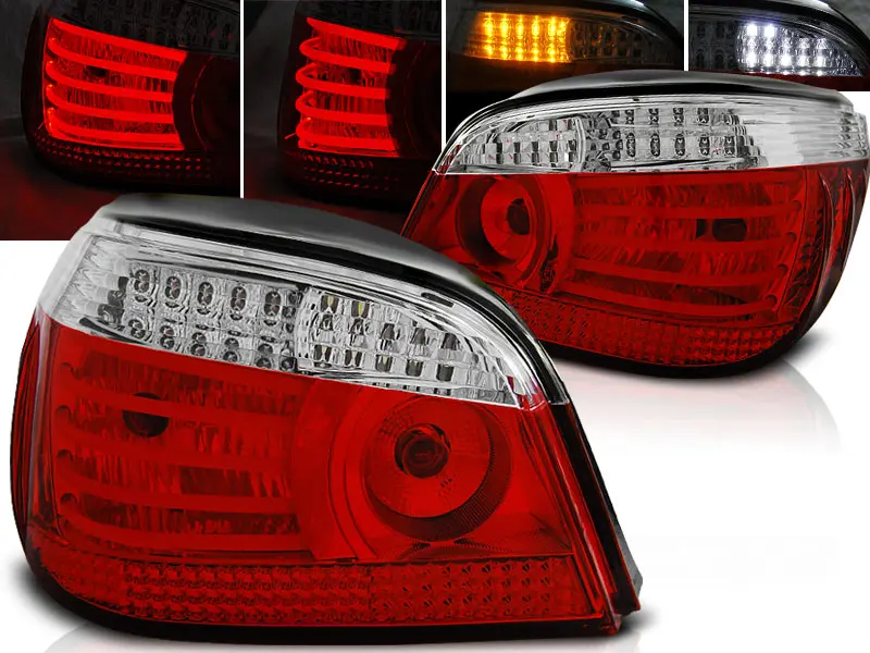 Baklykter LED BMW (E60) 2003-2007 RED WHITE