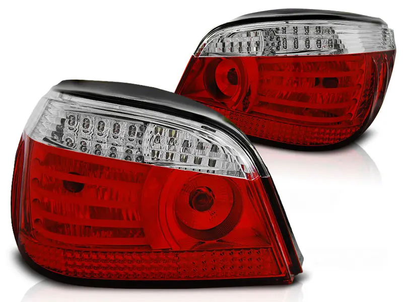 Baklykter LED BMW (E60) 2003-2007 RED WHITE – bilde 2