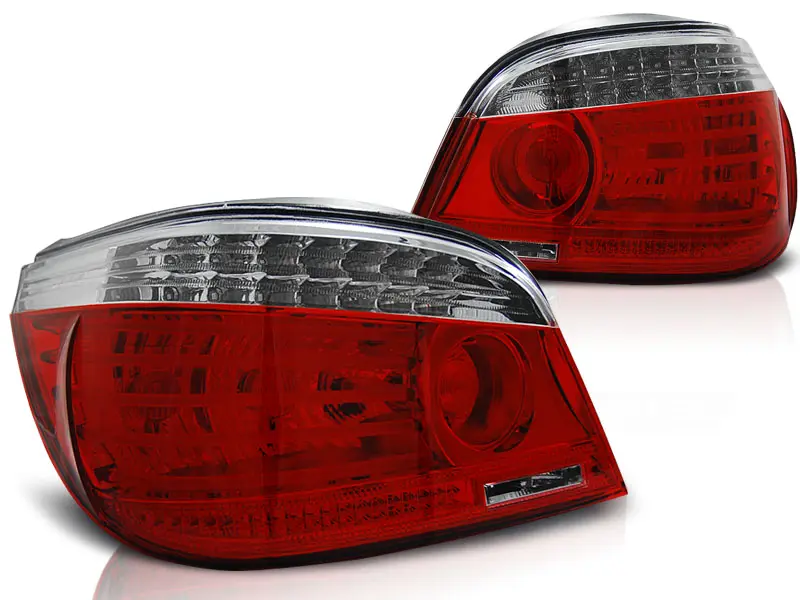Baklykter LED BMW (E60) 2003-2007 RED WHITE – bilde 2