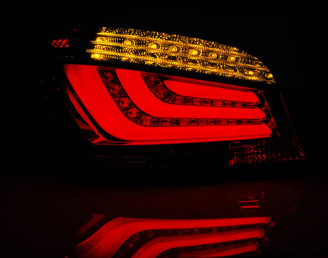 Baklykter LED BMW (E60) 2003-2007 RED WHITE  – bilde 3
