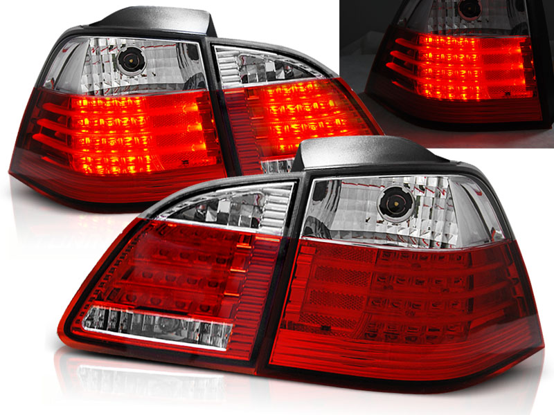 Baklykter LED BMW (E61) 2004-2007 Stasjonsvogn RED WHITE