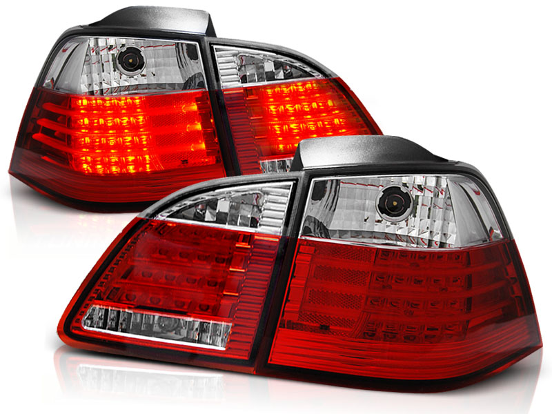 Baklykter LED BMW (E61) 2004-2007 Stasjonsvogn RED WHITE – bilde 2