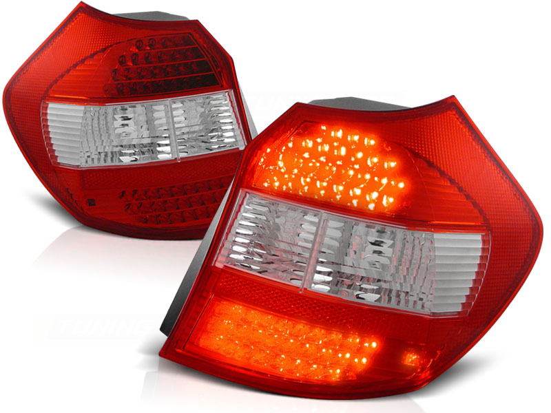 Baklykter LED BMW (E87/E81) 2004-2007 RED WHITE – bilde 2