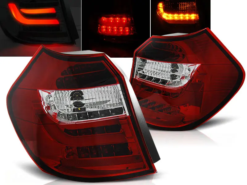 Baklykter LED BMW (E87/E81) 2004-2007 RED WHITE – bilde 2