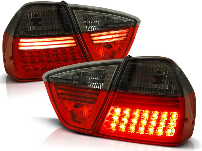 Baklykter LED BMW (E90) 2005-2008 RED SMOKE – bilde 2