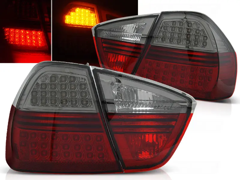 Baklykter LED BMW (E90) 2005-2008 RED SMOKE