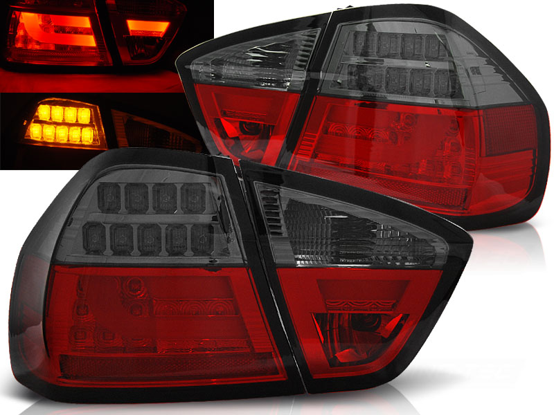 Baklykter LED BMW (E90) 2005-2008 RED SMOKE