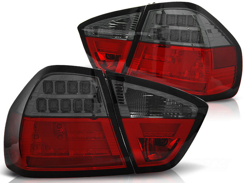 Baklykter LED BMW (E90) 2005-2008 RED SMOKE – bilde 2