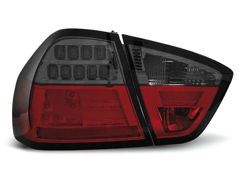 Baklykter LED BMW (E90) 2005-2008 RED SMOKE – bilde 3