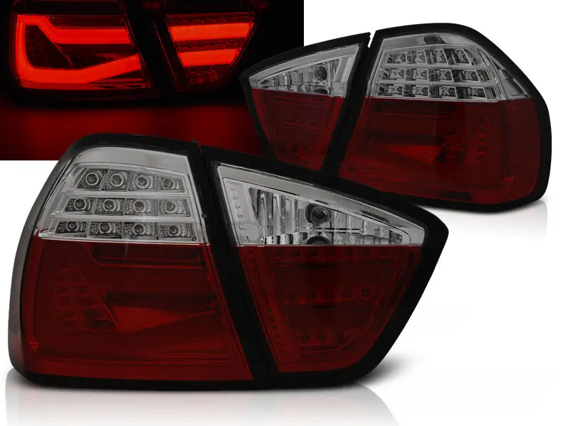 Baklykter LED BMW (E90) 2005-2008 RED SMOKE