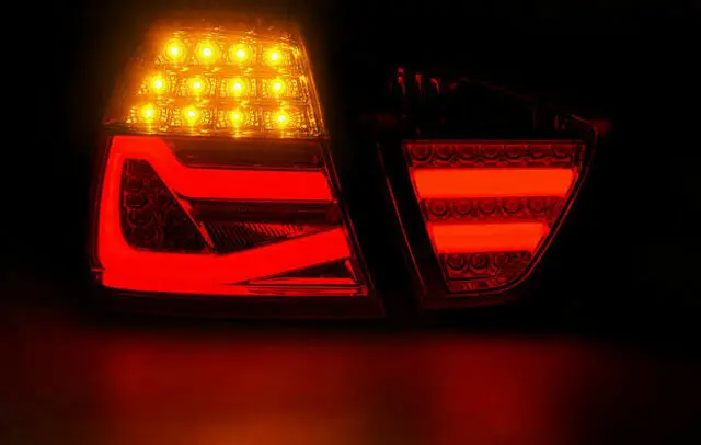 Baklykter LED BMW (E90) 2005-2008 RED SMOKE – bilde 2