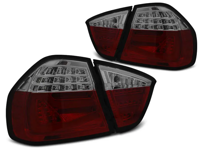 Baklykter LED BMW (E90) 2005-2008 RED SMOKE – bilde 4