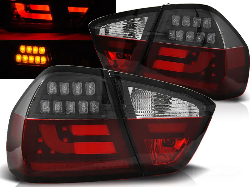 Baklykter LED BMW (E90) 2005-2008 RED WHITE BLACK
