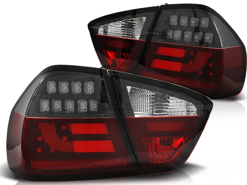 Baklykter LED BMW (E90) 2005-2008 RED WHITE BLACK – bilde 2