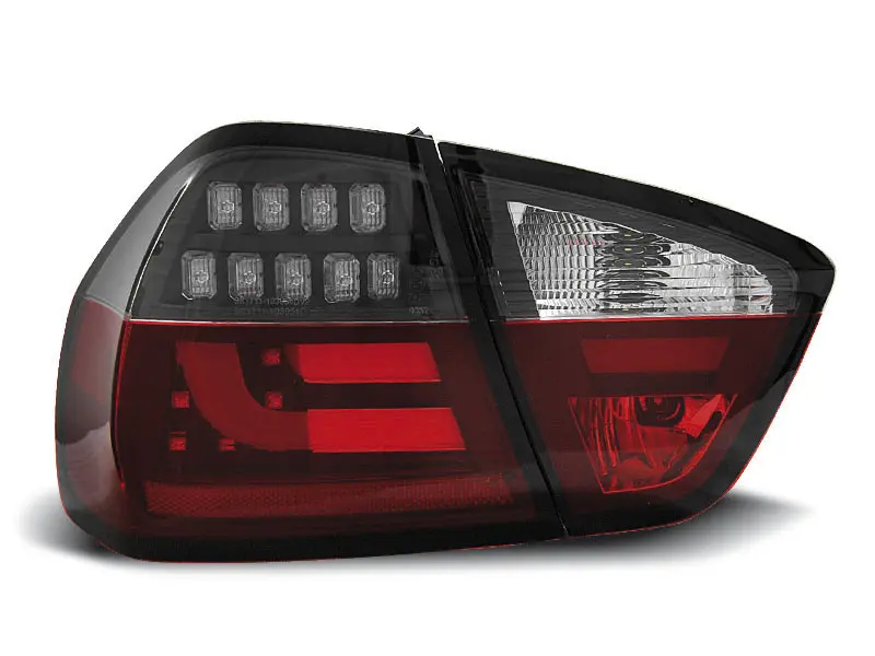 Baklykter LED BMW (E90) 2005-2008 RED WHITE BLACK – bilde 3