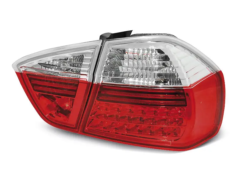 Baklykter LED BMW (E90) 2005-2008 RED WHITE – bilde 3