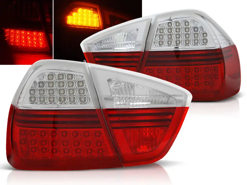 Baklykter LED BMW (E90) 2005-2008 RED WHITE