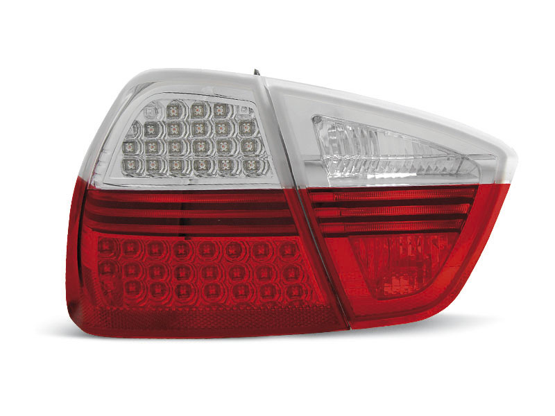 Baklykter LED BMW (E90) 2005-2008 RED WHITE – bilde 3