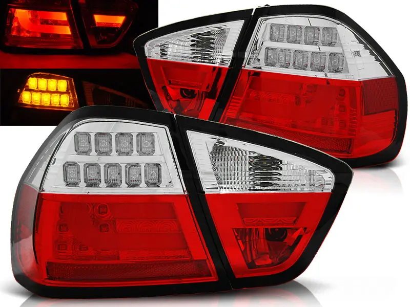 Baklykter LED BMW (E90) 2005-2008 RED WHITE