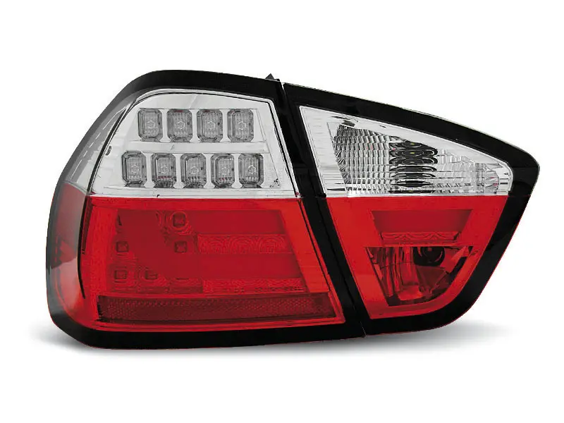Baklykter LED BMW (E90) 2005-2008 RED WHITE – bilde 3