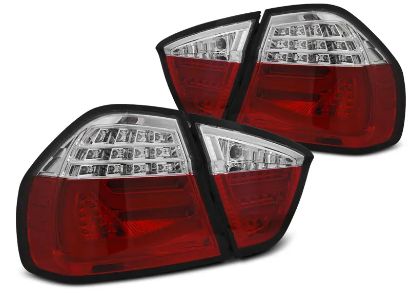 Baklykter LED BMW (E90) 2005-2008 RED WHITE – bilde 5