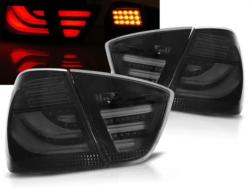 Baklykter LED BMW (E90) 2005-2008 SMOKE BLACK