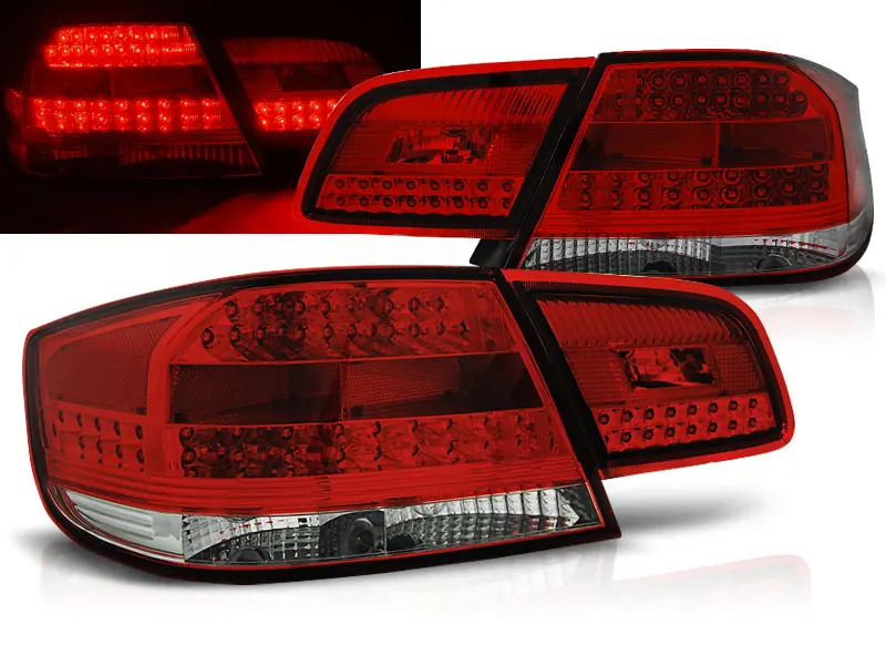 Baklykter LED BMW (E92) 2006-2010 RED WHITE – bilde 2
