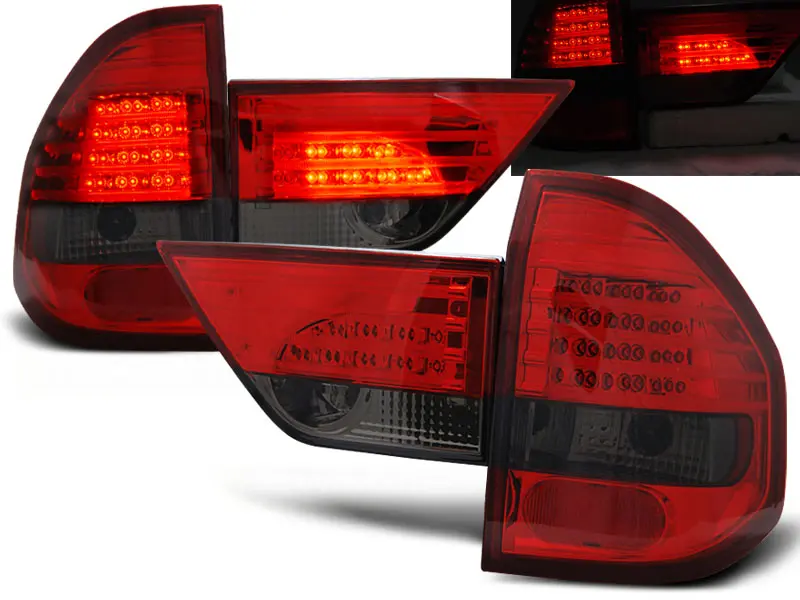 Baklykter LED BMW X3 (E83) 2004-2006 RED SMOKE