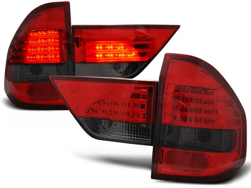 Baklykter LED BMW X3 (E83) 2004-2006 RED SMOKE – bilde 2