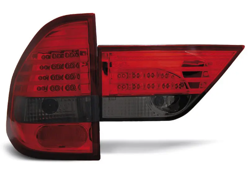 Baklykter LED BMW X3 (E83) 2004-2006 RED SMOKE – bilde 3