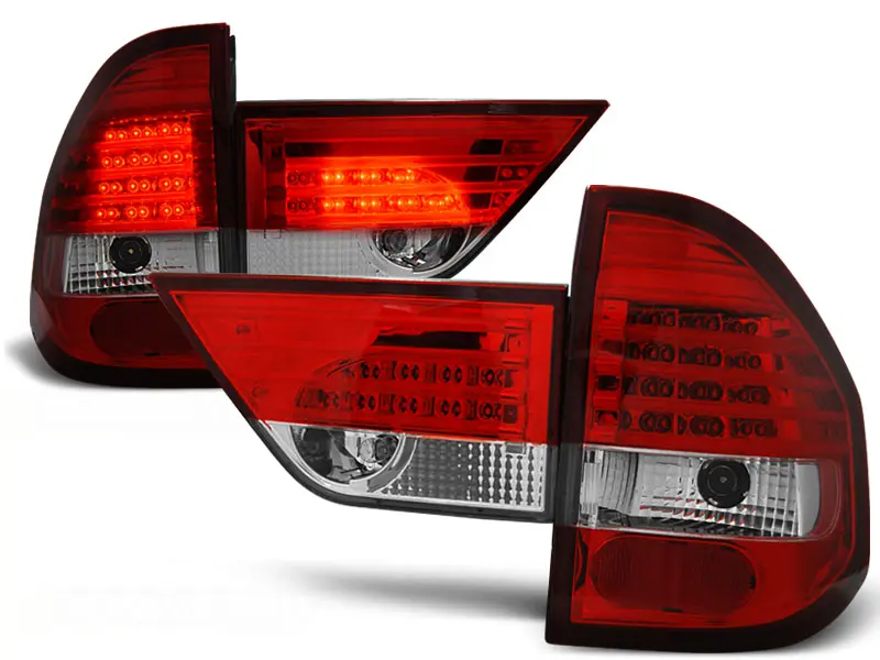 Baklykter LED BMW X3 (E83) 2004-2006 RED WHITE