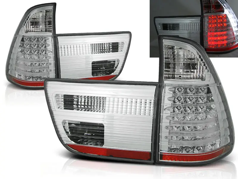 Baklykter LED BMW X5 (E53) 1999 - 2003 | CHROME