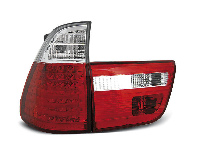 Baklykter LED BMW X5 (E53) 1999 - 2003 | RED WHITE – bilde 3