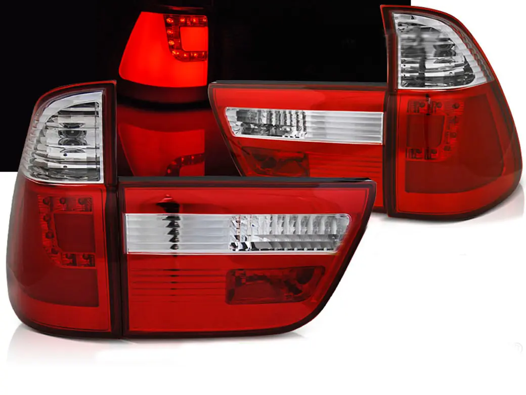 Baklykter LED BMW X5 (E53) 1999 - 2003 | RED WHITE